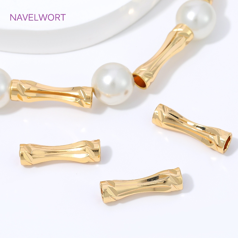 Art Craft Activity - Pozłacane 18K złotem fasetowane koraliki w