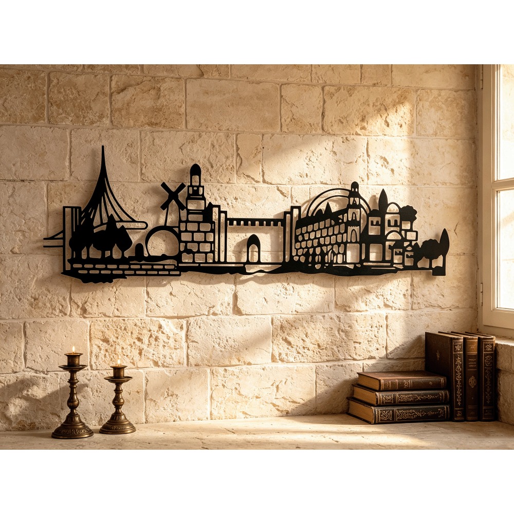 Art & Craft Zone - CIFBUY Metalowa dekoracja ścienna z widokiem