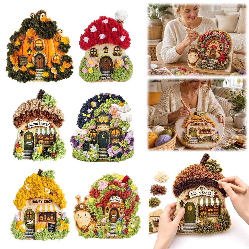 Art Craft Village - Zestaw do rękodzieła 3D z włóczki