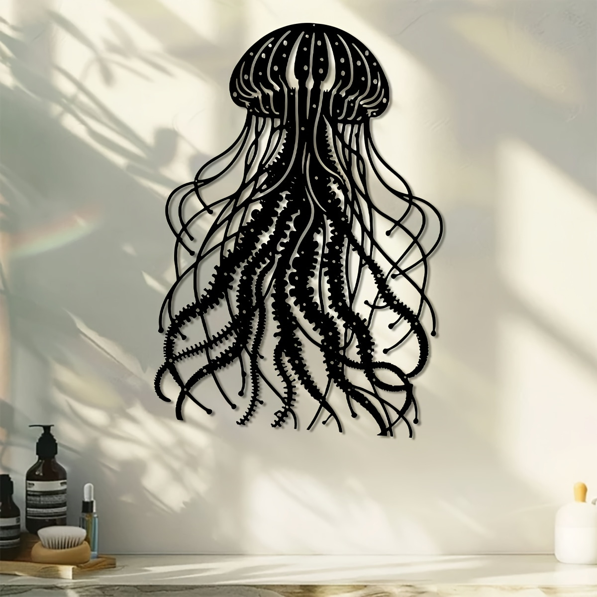 Art Craft Jellyfish - CIFBUY Metalowa Dekoracja Ścienna - Rzeźba