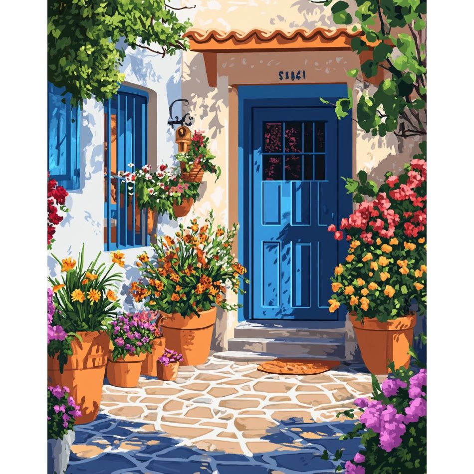 Art Craft Ideas With Paper - RUOPOTY Niebieskie Drzwi Zestawy do Malowania