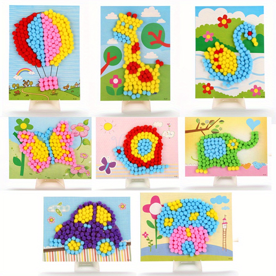 2 szt. 16x21cm Kolorowe Pompon – Art Craft Handmade recenzja i cena