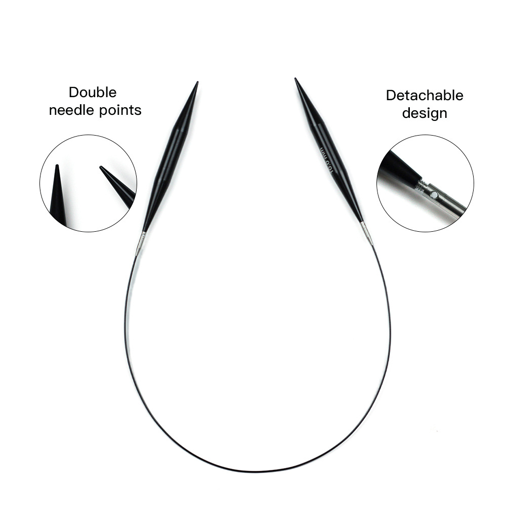 Czarne, odłączane, okrągłe, wi – Knitting Needle Circular recenzja i cena