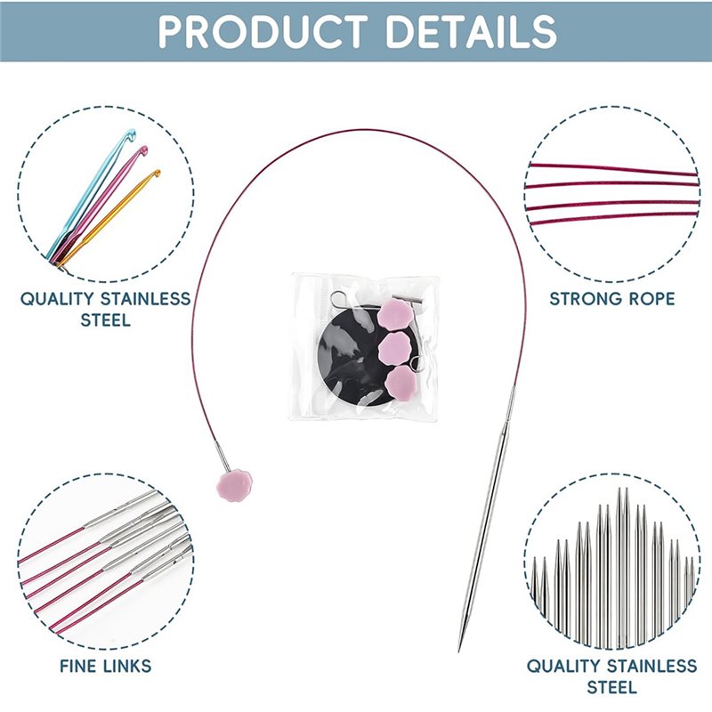 Amerykańskie rozmiary 1, 1.5,  – Knitting Needle Circular recenzja i cena