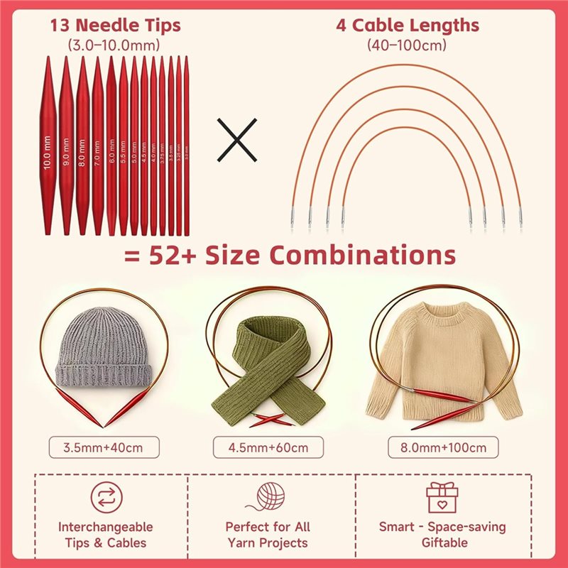 A25F - Okrągły zestaw drutów d – Knitting Needle Circular recenzja i cena