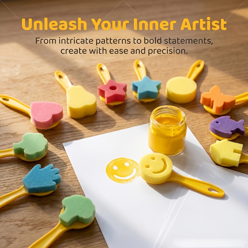 12 sztuk pędzli gąbkowych do m – Art Craft Activities recenzja i cena