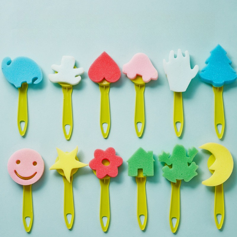 12 sztuk pędzli gąbkowych do m – Art Craft Activities recenzja i cena