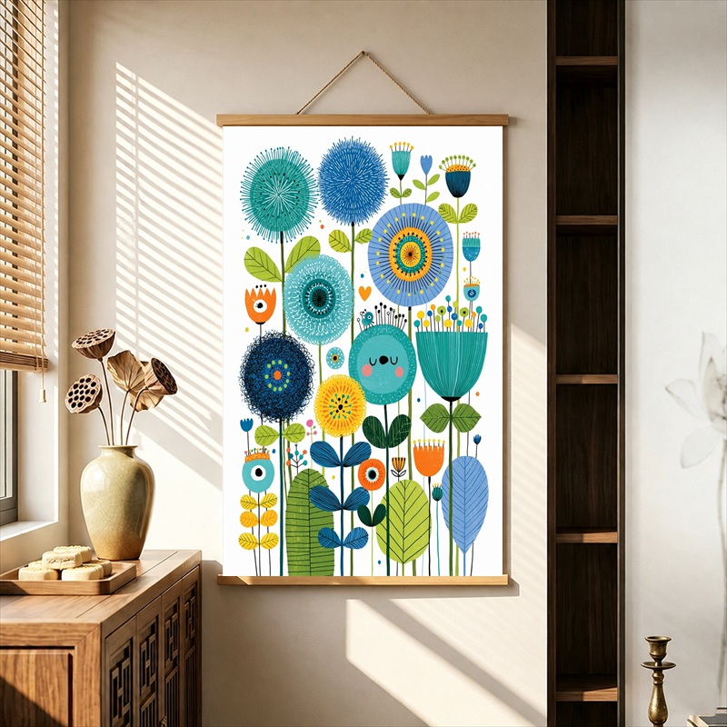 Dekoracje ścienne: niebieskie  – Art Craft Workshop recenzja i cena