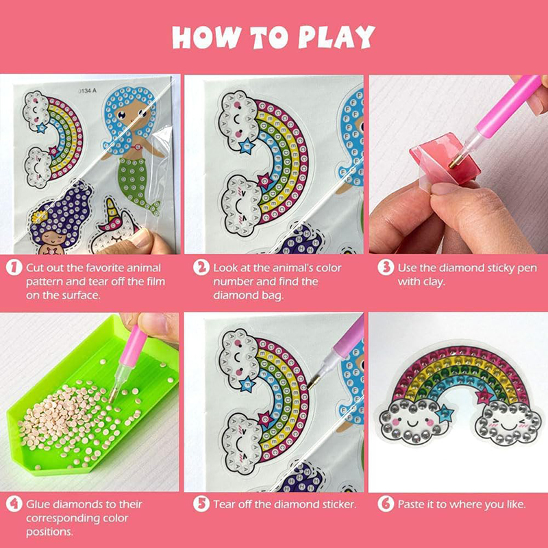 Make Diamond Stickers Kids 5D  – Art Craft Ideas With Paper recenzja i cena